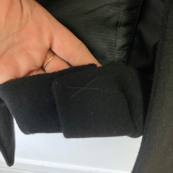 Men’s Wool Cashmere Blend Overcoat Black, Fully Lined 42 Reg - Picture 9 of 15